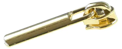 Fashion Zipper für Spiralreißverschluss gold