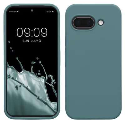 Produktbild von kwmobile Handyhülle für Google Pixel 9a Hülle, für Pixel 9a Case - Hülle Silikon - kabelloses Laden - Arctic Night