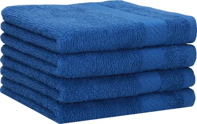 Produktbild von Betz 4 Stück Duschtücher 70x140 cm PALERMO 100% Baumwolle  Farbe: blau