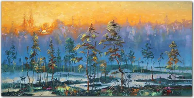 Produktbild von Coloray Bild aus Glas 140x70 wanddekoration wohnzimmer glasblock mit bild gehärtetes Glas Dekoration Küche - Malerei Wald Sonnenuntergang