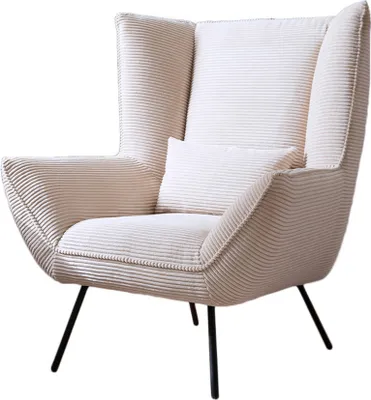 Produktbild von KAWOLA Sessel IVA Relaxsessel Cord cremeweiß