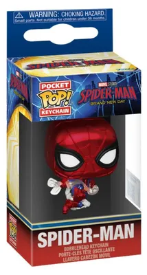 Produktbild von Funko Pocket Pop! Marvel Keychain: Spider-man Brand New Day - Spider-man (Metallic)