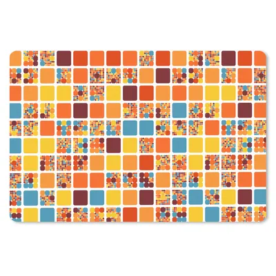 Produktbild von MuchoWow® Mauspad Mousepad Muster - siebziger Jahre - Stadt 27x18 cm - Mousepads - Maus Mat - Pad - Mausunterlage - Büroartikel - Desk Matten