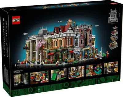 Produktbild von LEGO Icons Eckhaus im Tudorstil, Miniatur Haus Set für Erwachsene, Bauset mit 8 Minifiguren, Dekoration fürs Büro oder Wohnzimmer, Geschenk für Männer und Frauen 10350