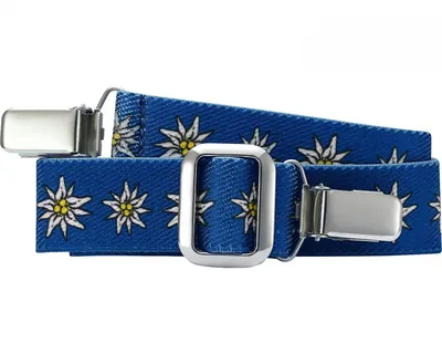 Produktbild von Playshoes Elastik-Gürtel Clip Edelweiß, in marine, Größe 74-110