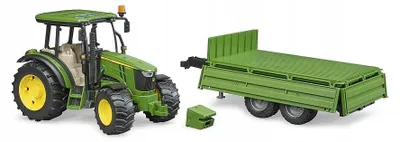 Produktbild von Bruder Traktor John Deere 5115M mit Anhänger