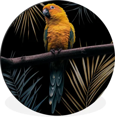 Produktbild von MuchoWow® - Mauerkreis - Wandbilder - Runde Bild - Bild aus Aluminium - Schlafzimmer - Wohnzimmerdekoration - Wand Dekoration