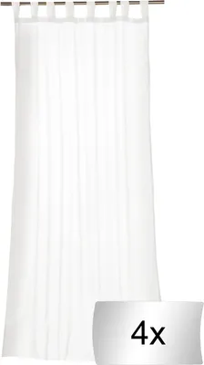 Produktbild von Schlaufenschals - 140 x 255 cm - Weiß - Polyester - 4er Set