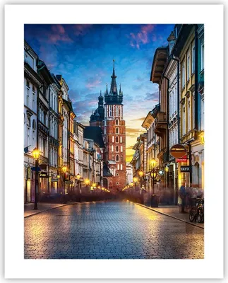 Produktbild von Poster - Poster ohne Rahmen - Krakau Kirche Mariacki - 40x50 cm - Wand Bild - Wanddeko - Wandbilder - Kunstposter - Wandposter - Bilder - Kunstdruck - Wanddekoration - Wandbild - P2XPA40x50-4722