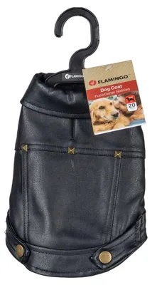 Produktbild von Flamingo Hundemantel Sancho schwarz, Rückenlänge: 20 cm