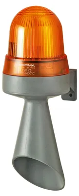 Produktbild von WERMA LED-Hupe WM 24VAC/DC 42432075 Dauerton gelb Wandmontage
