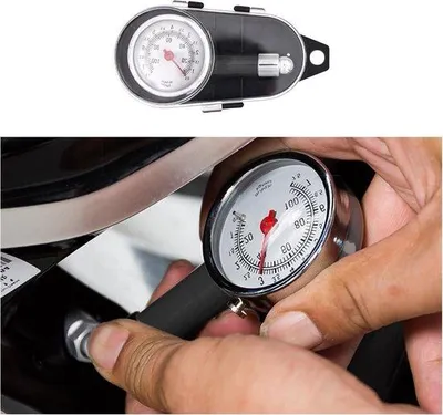 Produktbild von Reifenluftdruckmesser digital mechanisch 0-100 psi Auto Fahrrad