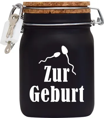 Produktbild von Spardose Geld Geschenk Ideen Zur Geburt Schwarz Größe L 1 Liter