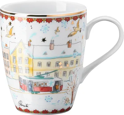 Produktbild von Hutschenreuther Sammelkollektion 23 Weihnachtsklänge II Becher mit Henkel Porzellan 02476-727449-15505