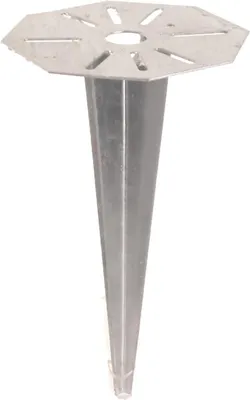 Obrázok produktu pre Zemný kolík pre záhradnú lampu, vtláčací puzdro pre vonkajšie svietidlo, zemný kotevný kolík, žiarovo pozinkovaný, 30 cm / Ø 11,5 cm – 1 ks.