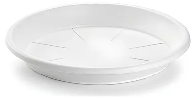 Produktbild von Plasticforte Pflanztopf unter Untersetzer / Auffangschale - weiss - Ø 45 cm - Kunststoff