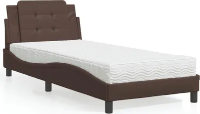 Obrázek produktu pro vidaXL Rám postele bez matrace "Zadar" hnědý 80x200 cm Imitace kůže
