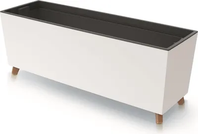 Produktbild von Dekorative Blumenkübel - Kunststoff - Set von 1 - mit Füßen