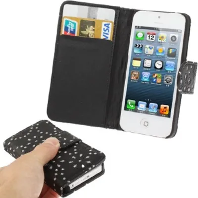 Produktbild von Schutzhülle (Flip Quer) für Handy Apple iPhone 5 / 5s Schwarz