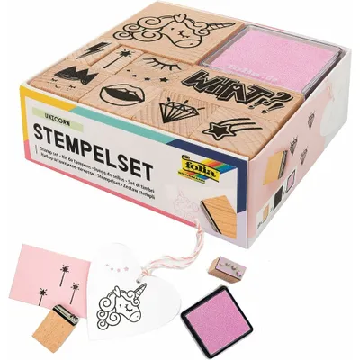 Produktbild von folia Motivstempel-Set UNICORN