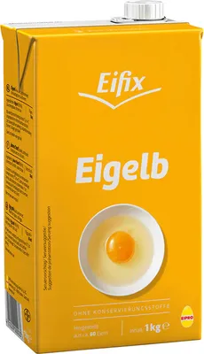 Produktbild von Eifix Eigelb flüssig, pasteurisiert, 6er Pack (6 x 1,0 kg)