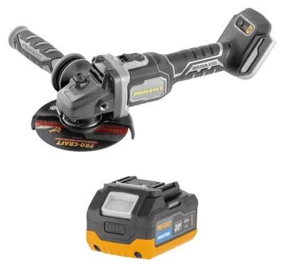 Productafbeelding van Procraft Industrial AG125Bbb accu-haakse slijper 20 V 125 mm borstelloos Solo - zonder accu, zonder oplader