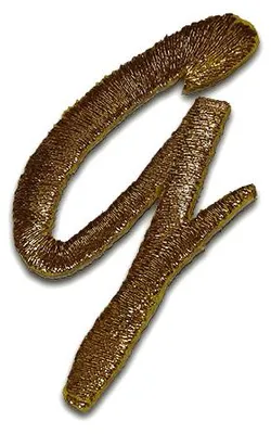 Produktbild von Buchstabe G 4.2x3.1cm: Alphabet Buchstaben Einzeln Auswählbar - Aufnäher, Bügelbild, Aufbügler, Applikationen, Patches, Flicken, Zum Aufbügeln