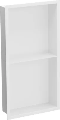 Produktbild von Mexen X-Wall-R Einbauregal mit Flansch und Auflage 60 x 30 cm, Weiß - 1920603010S