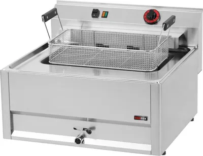 Immagine prodotto di Friggitrice elettrica KBS da 16 litri con zona fredda, rubinetto di scarico, 9 kW