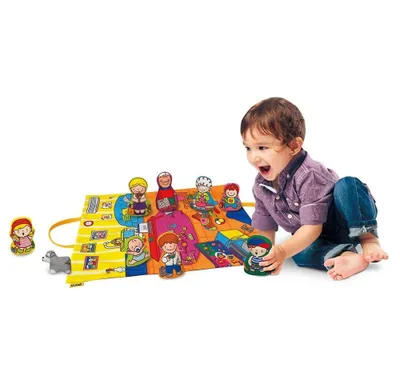 Immagine prodotto di Tappeto educativo con giocattoli - Famiglia