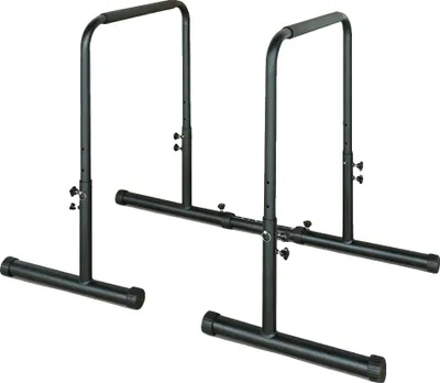 Produktbild von Heimfitness Parallelbarren, höhenverstellbar, aus robustem Stahl, Schwarz