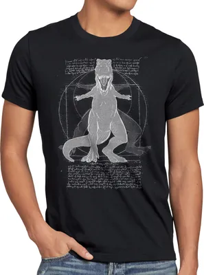 Produktbild von style3 Vitruvianischer T-Rex Herren T-Shirt tyrannosaurus dinosaurier