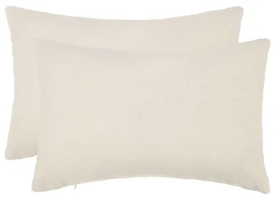 Produktbild von Möbel Kissenbezug 2 pcs HEERLEN Creme 50 x 80 cm Bouclé - Kissenbezüge &3121
