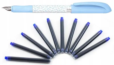 Obrázek produktu pro Schneider BLUE EASY plnicí pero modré, 10 náplní