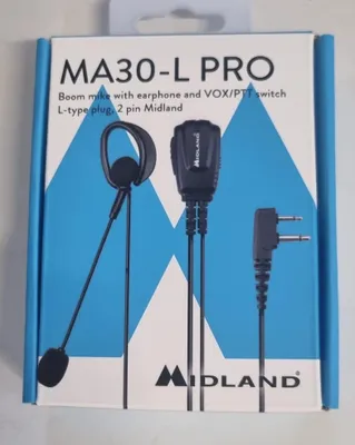 Produktbild von Midland MA30-L Pro Mikrofon mit Mikrofon Boom 2 Pin