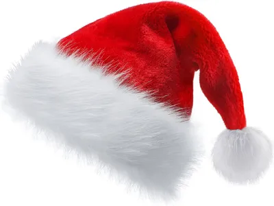 Produktbild von Weihnachtsmütze, Weihnachtsmannmütze, weicher,wiederverwendbar, für Erwachsene und Kinder,festliche rot-weiße Weihnachtsmütze,Requisite, Kind A