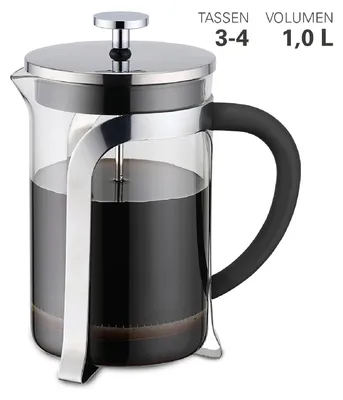 Produktbild von Karl Weis Pressfilterkanne 1 Glas/Edelstahl 1 l