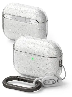 Immagine prodotto di Airpods Pro 3 laadimiskarbiümbris Ringke Glitter, läbipaistev