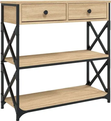 Obrázok produktu pre Konzolový stolík dub sonoma 75x28x75 cm kompozitné drevo