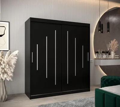 Produktbild von Kleiderschrank EMA – Breite 180 cm, schwarz