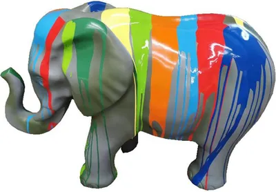 Produktbild von Designer Figur Statue Moderne Figuren Dekoration Elefant Deko Garten Skulpturen