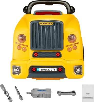 Obrázok produktu pre SucceBuy motorická hračka 60-dielna sada pre detských mechanikov, nákladné auto na opravu, žltá