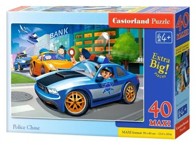 Obrázek produktu pro CASTORLAND puzzle 40 MAXI dílků - Policejní honička