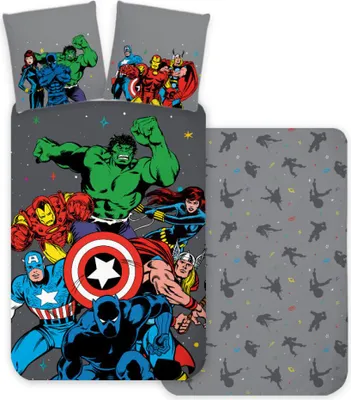 Produktbild von Avengers Classic Comic Style Bettwäsche 140×200/70×90 cm