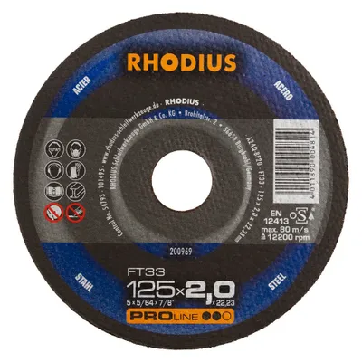 Produktbild von RHODIUS Handtrennscheibe FT33 150 x 2,0 x 22,23 PROline 200782