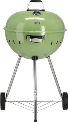 Produktbild von Runder Holzkohlegrill, Kugelgrill 54cm mit Thermometer, grün