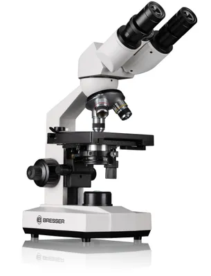 Produktbild von Bresser Optics BINO 40X-400X, Optisches Mikroskop, Schwarz, Weiß, Aluminium, Kunststoff, 400x, 40x, LED