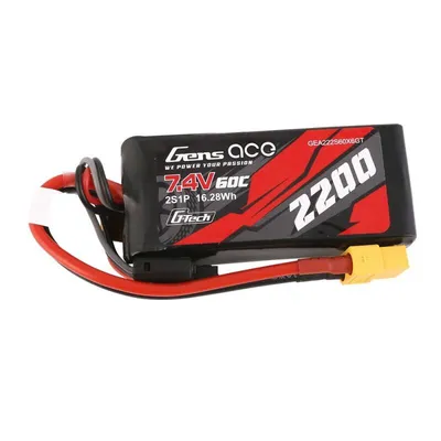 Image de Gens ace G-Tech 2200mAh 7.4V 60C 2S1P Lipo Battery With XT60 Plug