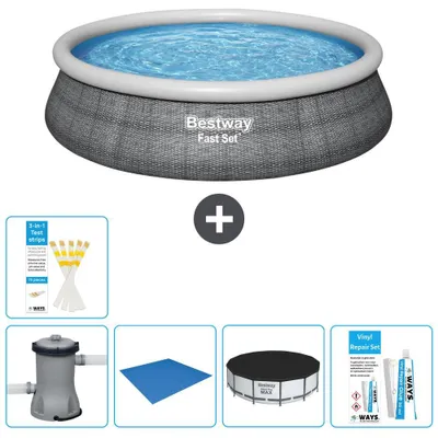 Produktbild von Bestway Fast Set Rund - 457x84 cm - 6-teilig S22678