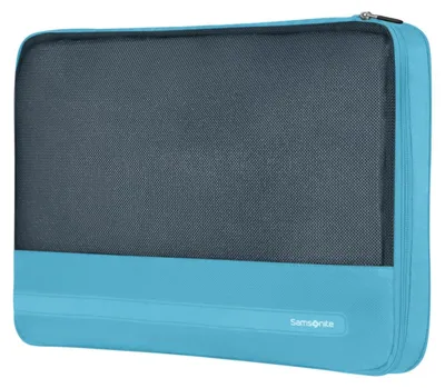 Produktbild von Samsonite TA Revolution - Packwürfel Set 3-teilig, Hochwertiger Reise- & Koffer-Organizer, Packing Cubes für Urlaub, Gepäck-Organizer für Koffer und Rucksack, Blau (Vivid Blue) – 3er-Set